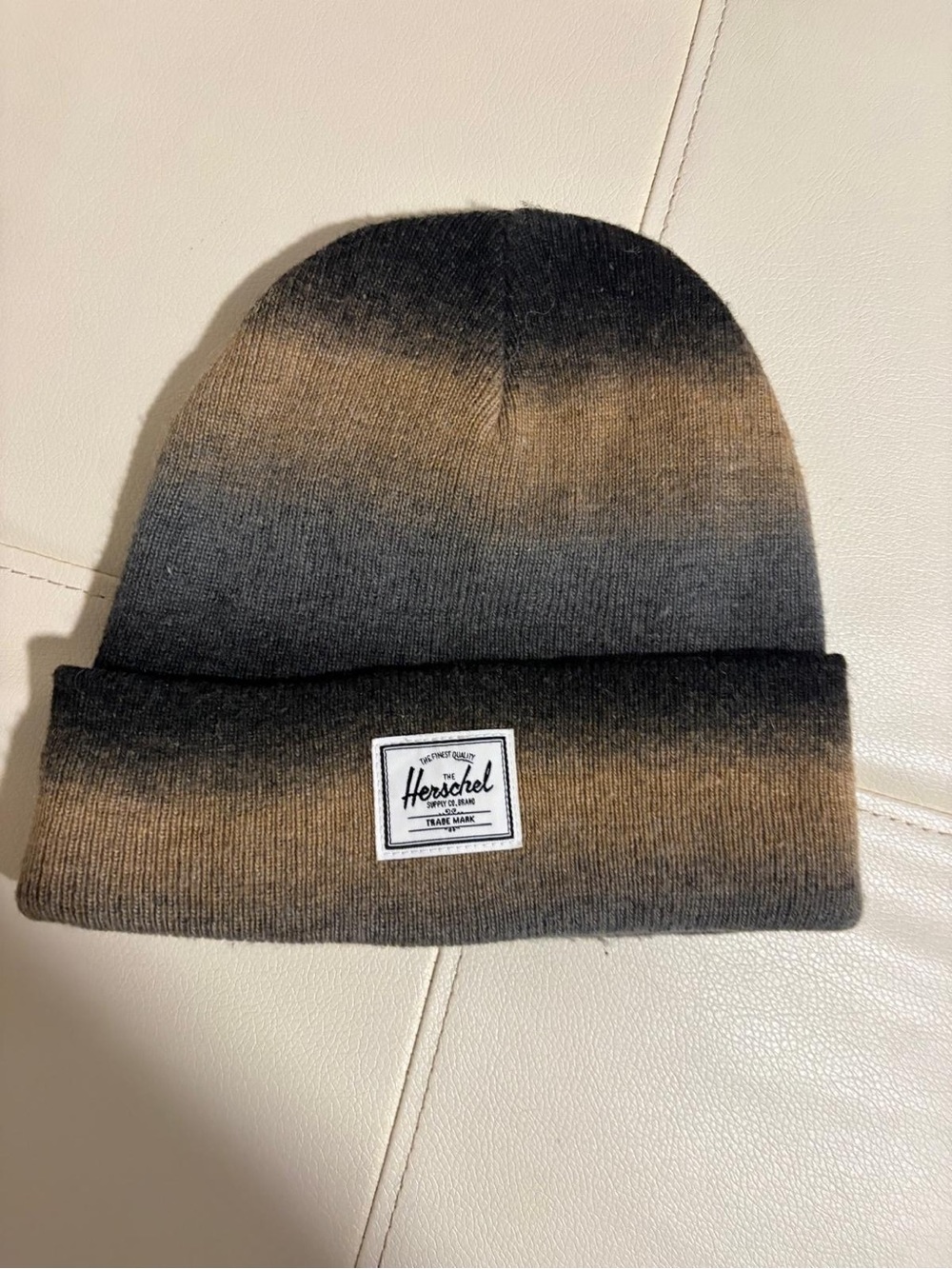 Herschel Unisex Brown & Gray Ombre Cuffed beanie